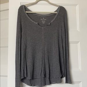 American Eagle Soft and Sexy Waffle Tee